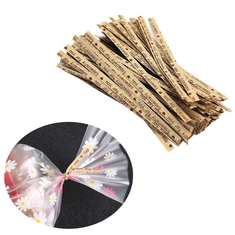 Set 100 Dây Buộc Túi Bánh Kẹo 10cm Xinh Xắn