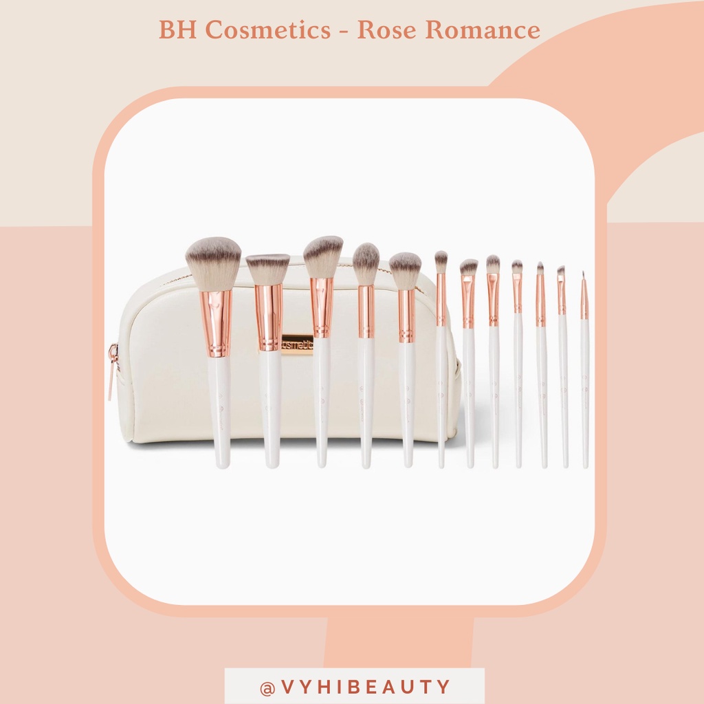 Set cọ BH Cosmetics Rose Romance 12 cây