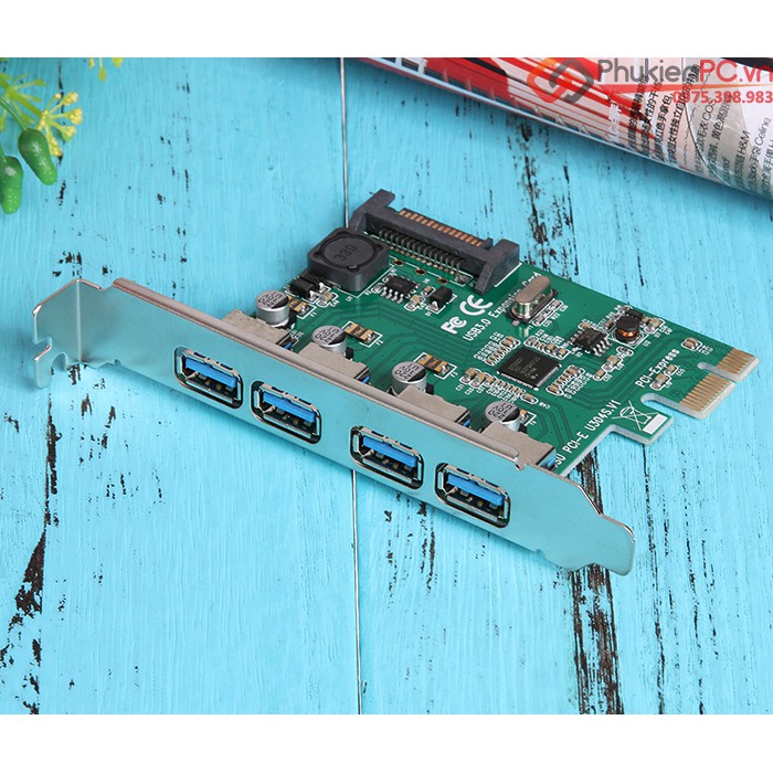 Card chuyển đổi PCI-E to 4 USB 3.0 Chipset NEC720201