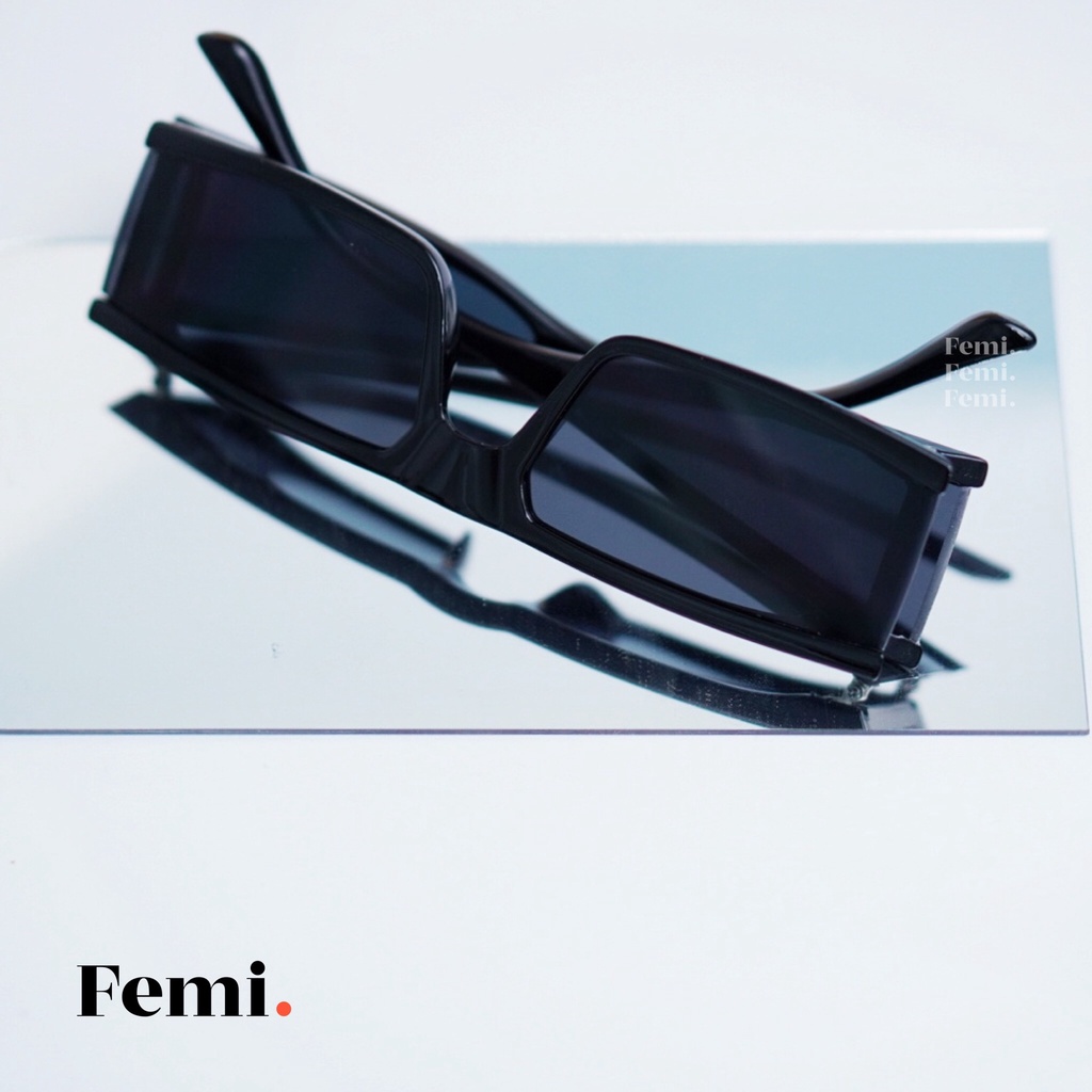 Kính mát Femi Mari phong cách Futuristic kính râm nữ Hot Trend