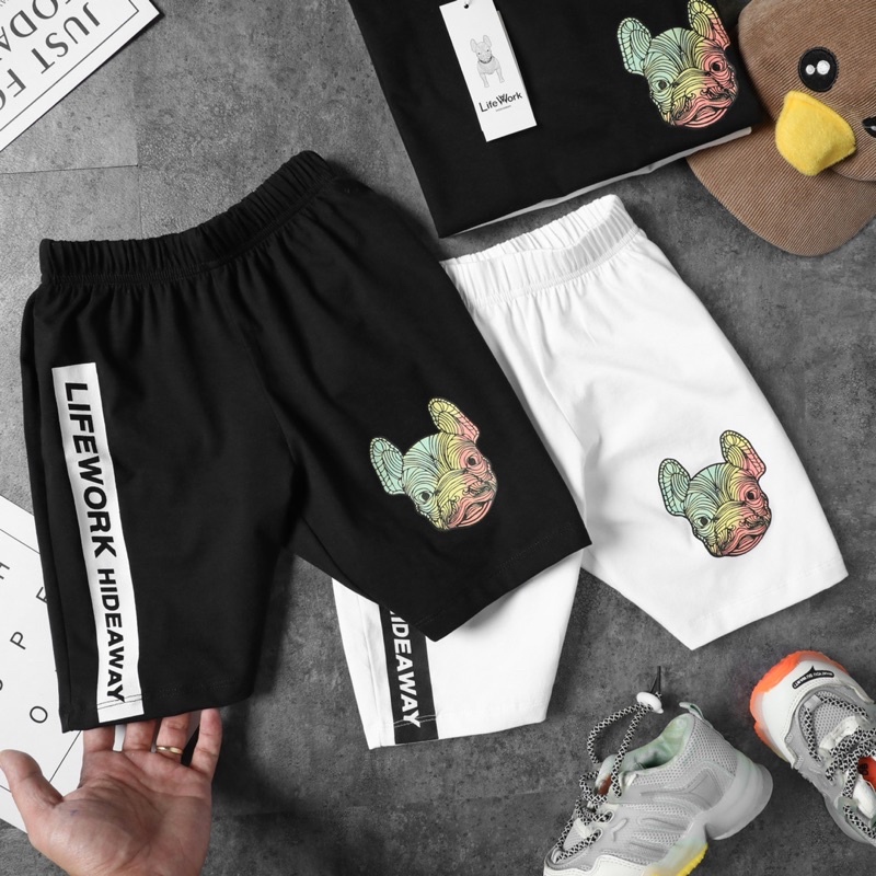 (ảnh thật) Set kids LjfeWork 2 màu trắng - đen
