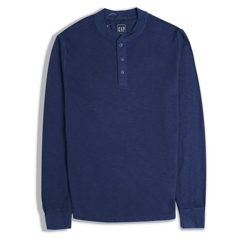 [XUẤT XỊN] ÁO THUN NAM G..A.P TAY DÀI CỔ HENLEY VẢI COTTON MỀM MẠI - FO76 SHOP | BigBuy360 - bigbuy360.vn