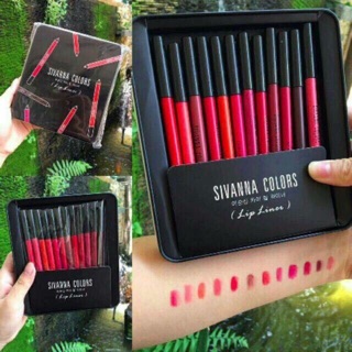 Set 12 son bút chì Sivanna Color Lip Liner
