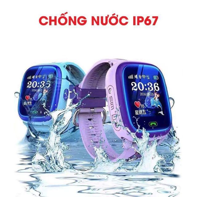 [FreeShip - Mã NGUYMA35 giảm 10K] Đồng Hồ Định Vị KIDS WATCH T11_Chống Nước_Màn cảm ứng