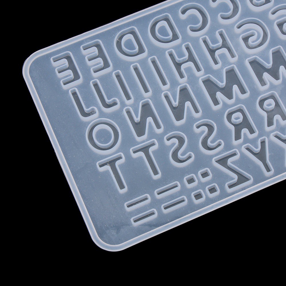 Khuôn Silicone Làm Móc Khóa Hình Chữ Cái