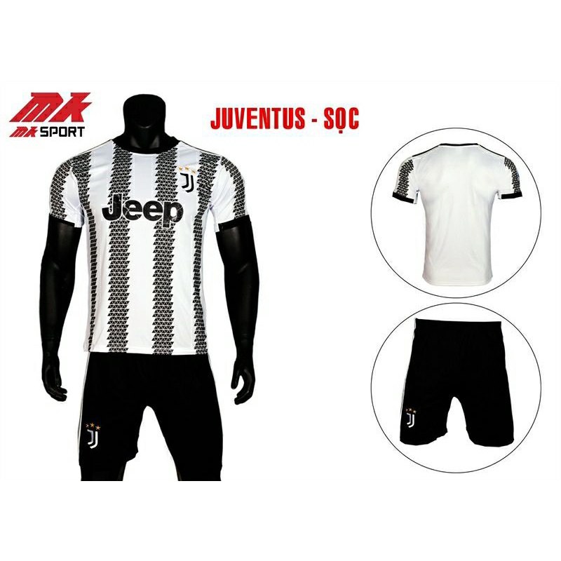BỘ ĐỒ ĐÁ BÓNG JUVENTUS SỌC 2022_2023