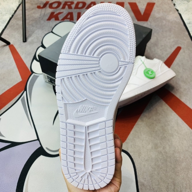 Giày thể thao sneaker cổ thấp Jordan 1 Low Full Trắng Hàng TC