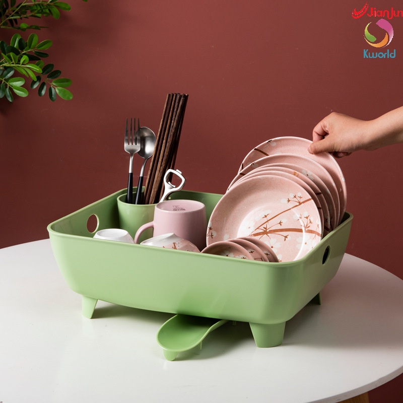 Giá Để Chén Dĩa Ráo Nước Có Nắp Đậy Tiện Dụng Cho Nhà Bếp