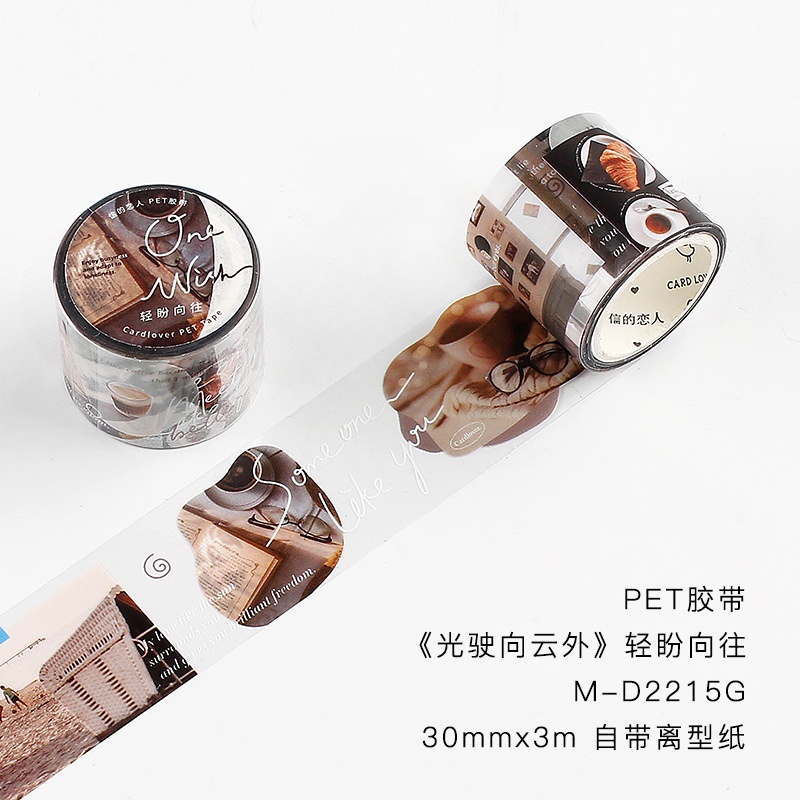 Băng Keo Giấy In Họa Tiết Hoạt Hình Light Goes Beyond The Cloud Trang Trí DIY