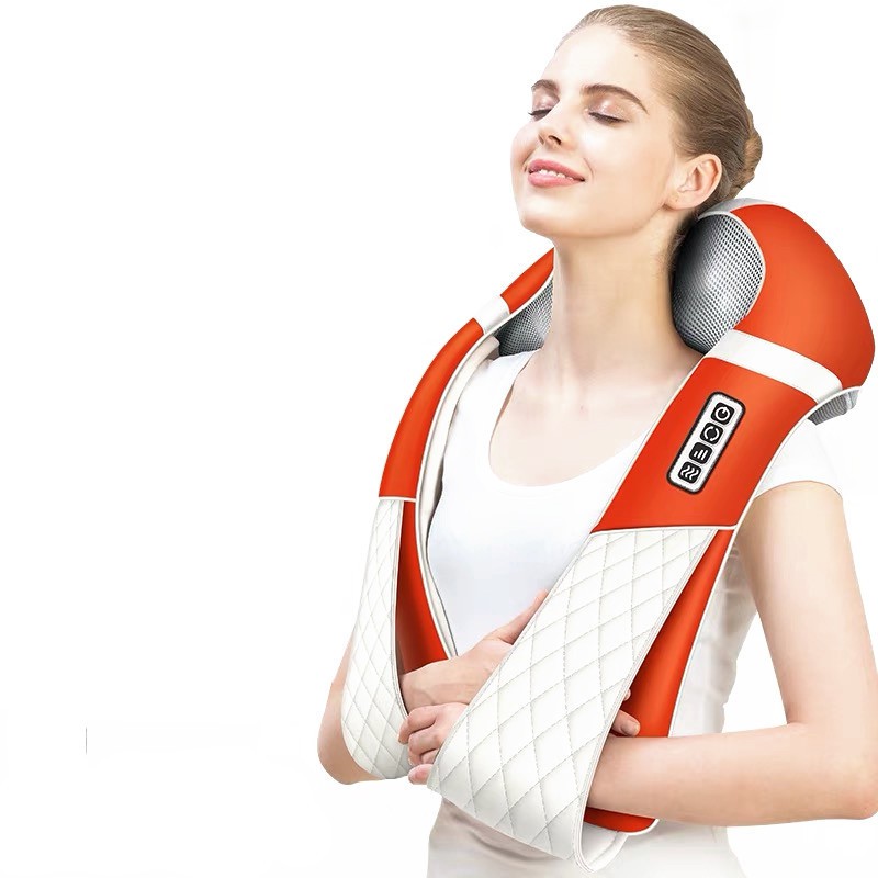 Đai Massage Thư Giãn Đa Năng Cho Cổ Vai Gáy, Có Chức Năng Nhiệt Giúp Tăng Cường Lưu Thông Máu