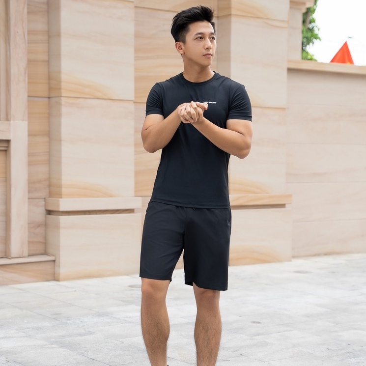 Quần short nam YODY dáng thể thao quốc dân thiết kế cạp chun SQM5021