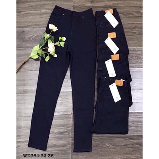 [HÌNH THẬT] Quần jean BIGSIZE dài trơn co giãn size30 - size38 cho nữ từ 55kg
