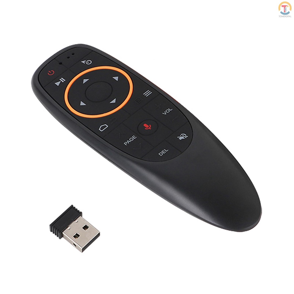 Điều Khiển Từ Xa Không Dây G10 2.4ghz Kèm Đầu Thu Tín Hiệu Usb Màu Đen Cho Android Tv Box Pc Laptop Notebook Smart Tv