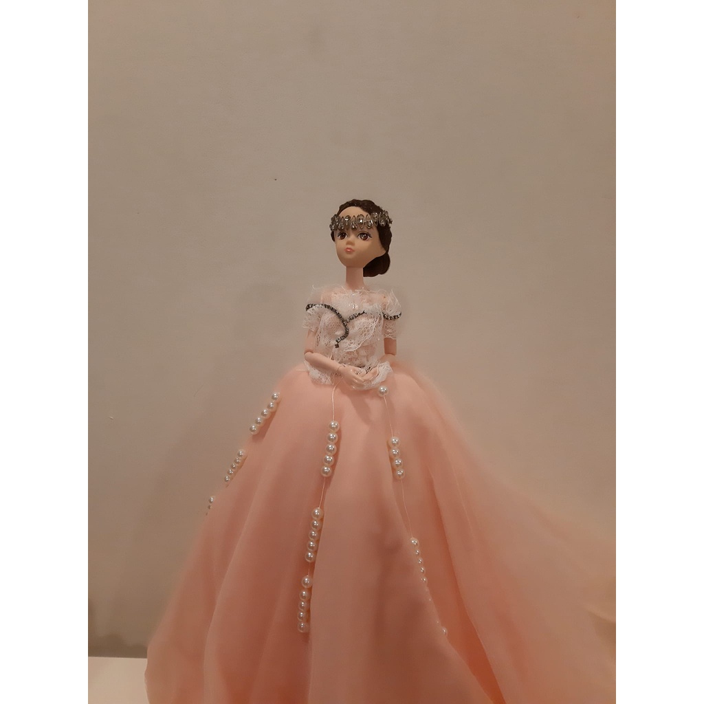 THANH LÝ: BÚP BÊ CÔNG CHÚA MẶC VÁY CƯỚI MÀU TRẮNG / CAM / TÍM CAO 50CM CỰC XINH NHẬP TỪ MỸ