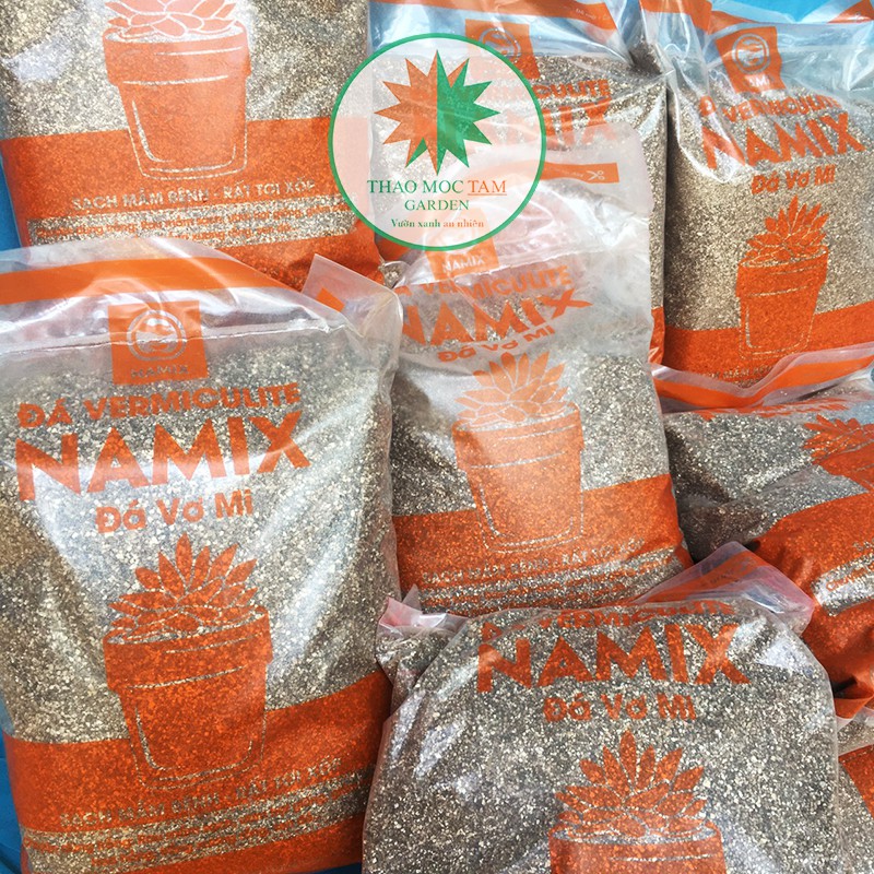 Đá Vermiculite Namix ươm cây, gieo hạt, giâm cành hoa hồng - Túi 5dm3