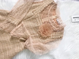 Hoa Cài Áo handmade hoa Hồng