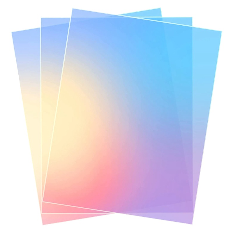 Bộ 3 Tấm Cắt Laser Bằng Acrylic Trong Mờ Dày 8X12 Inch (3 Gói 2.6mm)