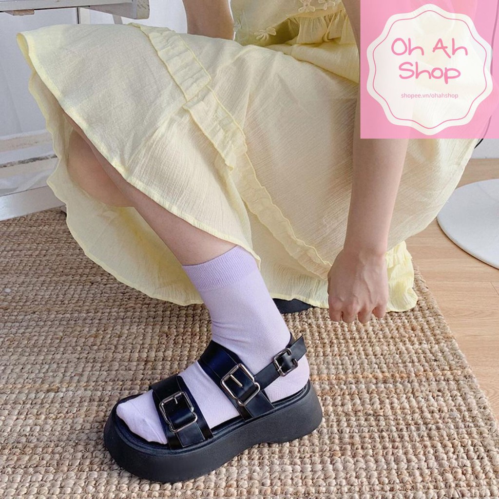 [Mã FASHIONT4WA2 giảm 10k đơn từ 50k]  Dép Sandal Dép quai hậu chuẩn dáng HOT Hàn Quốc Hack Chiều Cao