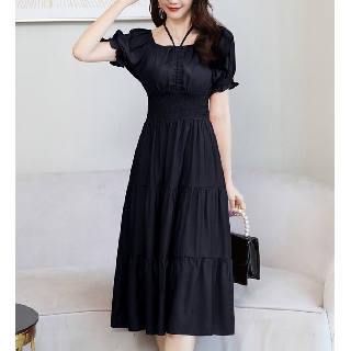 MAXI | ĐẦM MAXI ĐEN TIỂU THƯ