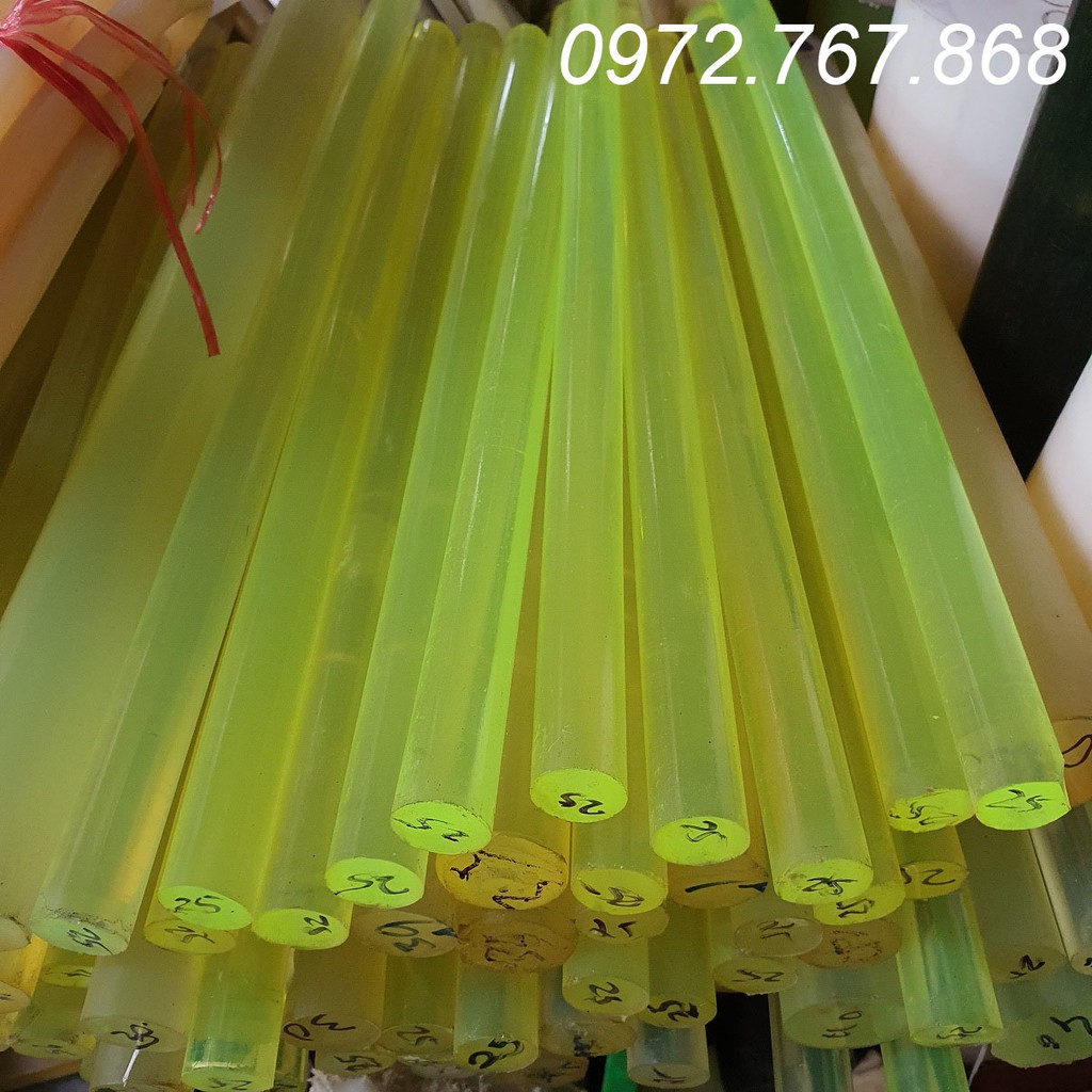 Thanh nhựa PU tròn dài 500mm