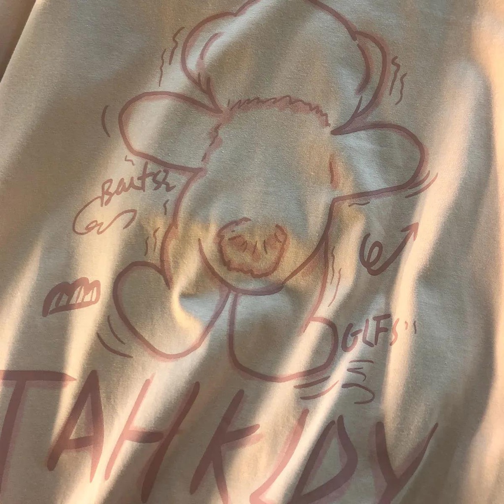 NRVP Áo Thun 100% Cotton Dáng Rộng Thời Trang Hàn Quốc Cho Nữ