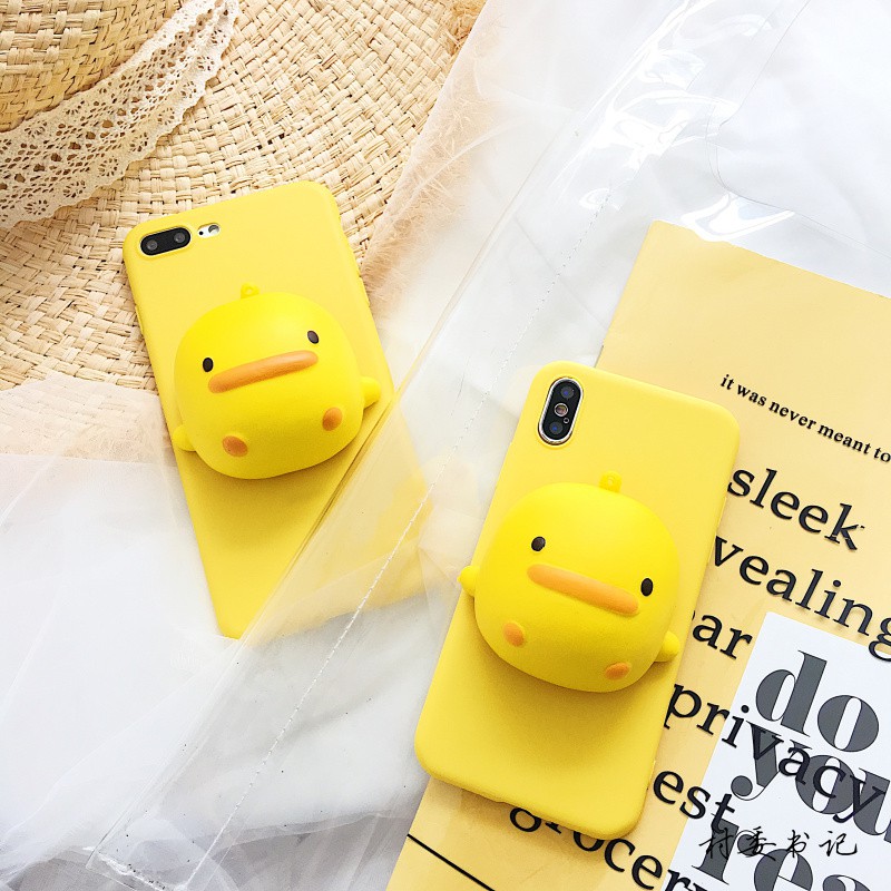 Ốp Lưng Có Chi Tiết Chú Vịt Xinh Xắn Cho Apple X 7 / 8 / 6splus | BigBuy360 - bigbuy360.vn