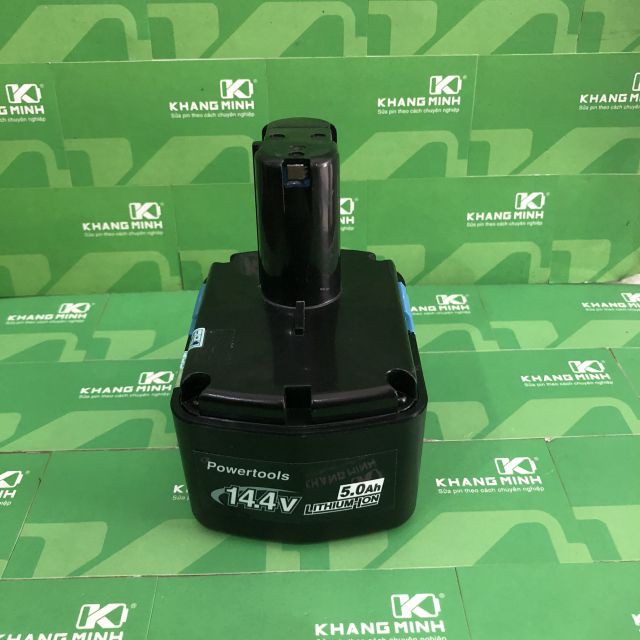 Pin 14.4V 4.4Ah Li-ion, dùng cho máy khoan nội địa Hitachi, Bosch, Black &amp; Decker