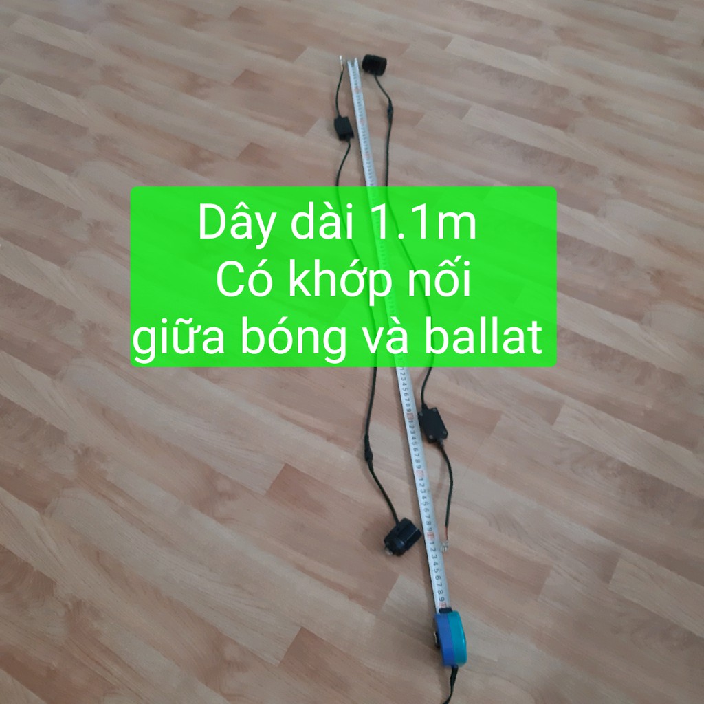 Bóng đèn bi cầu led đèn trợ sáng Bi mini 2 màu Vàng Trắng dây dài 1,1m balat nhôm