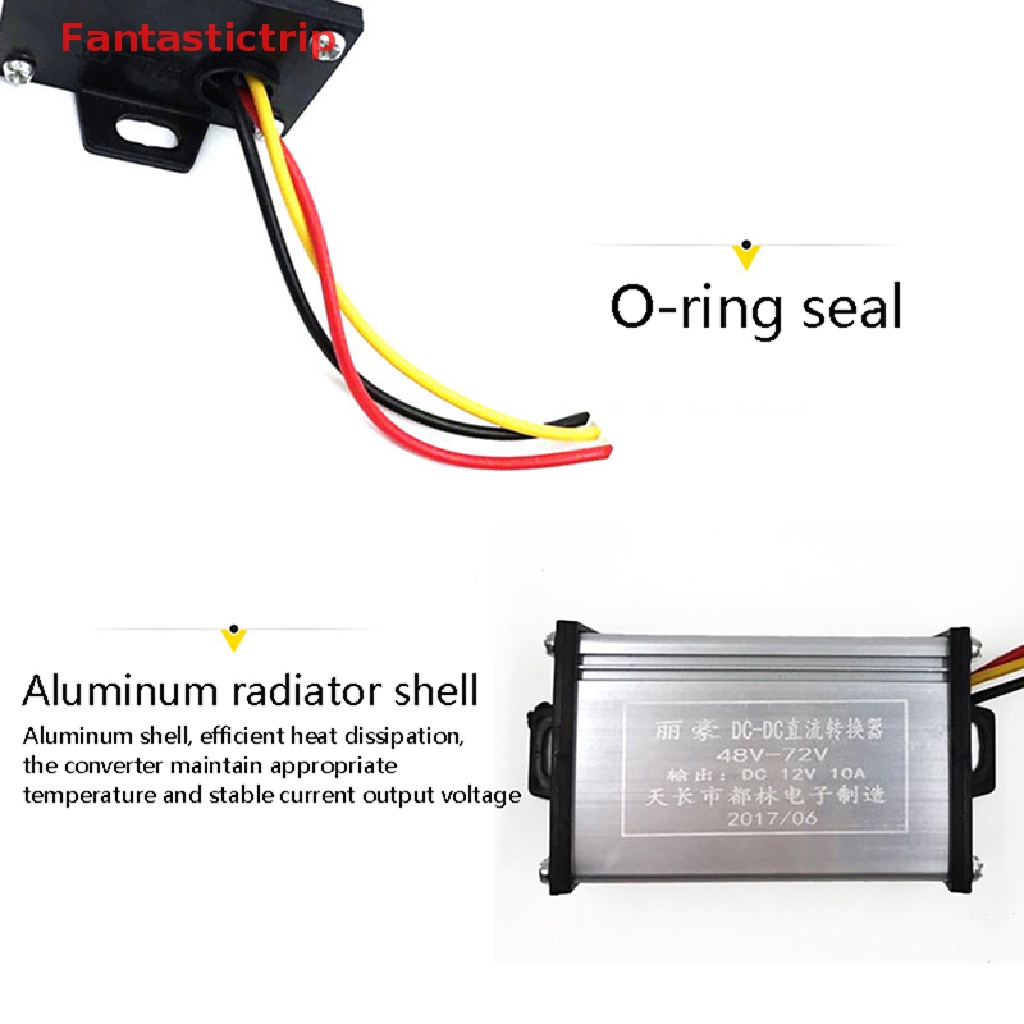 Máy Biến Áp DC 36V 48V 60V 72V 96V Sang 12V 10A 20A Cho Xe Đạp Điện