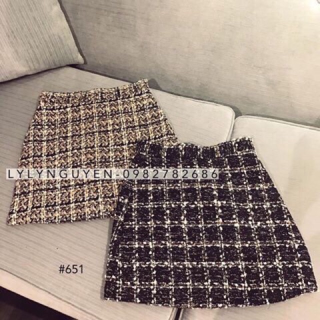 Chân váy dạ quảng châu loại 1 xịn