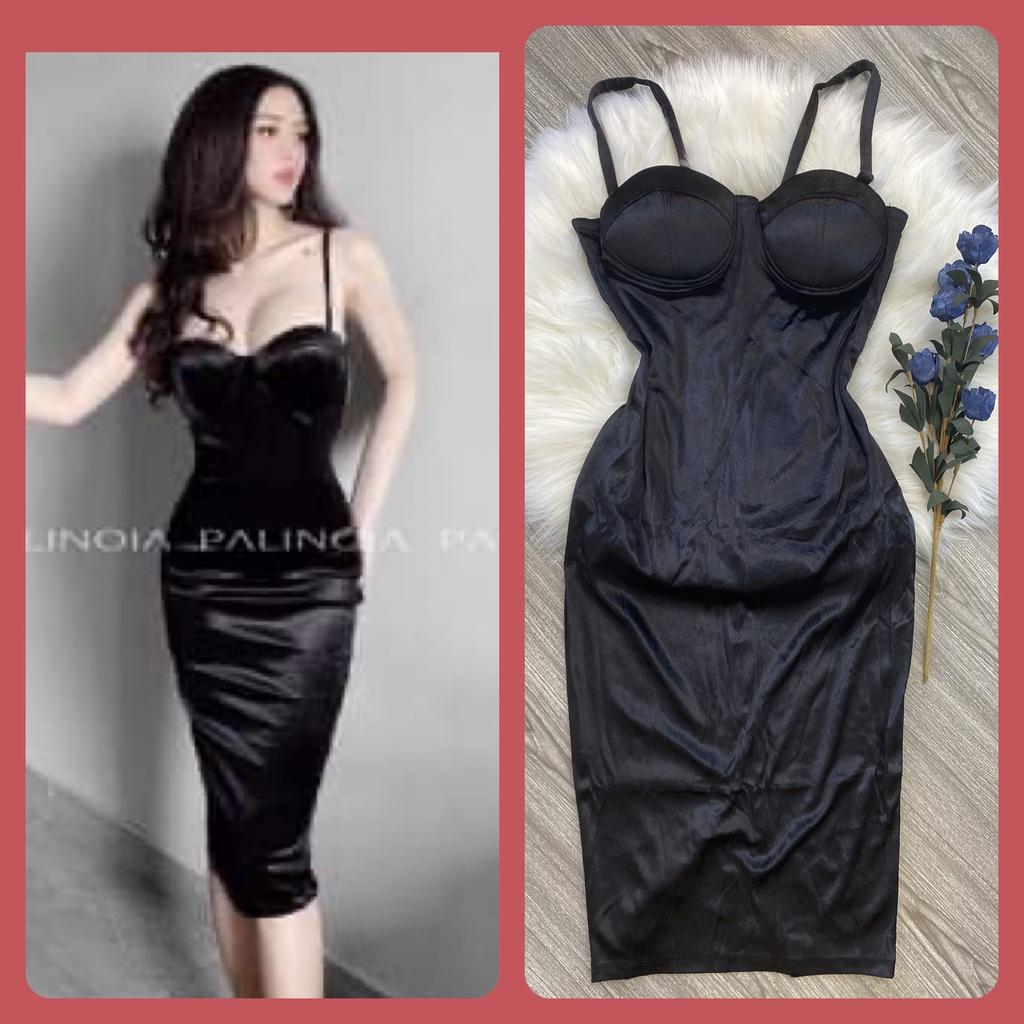 ĐẦM BODY 2 DÂY CÚP NGỰC NHUNG, LÊN FOM CỰC CHUẨN ,ĐẦM BODAY SEXY TÔN DÁNG [HÀNG ĐẢM BẢO GIỐNG HÌNH)