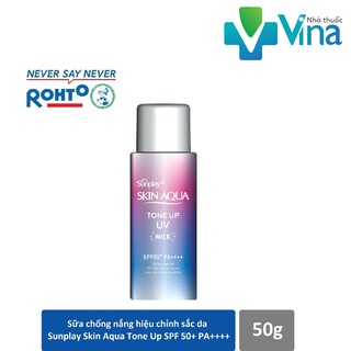 Sữa chống nắng hiệu chỉnh sắc da Sunplay Skin Aqua Tone Up UV Milk SPF50+ PA++++ 50g