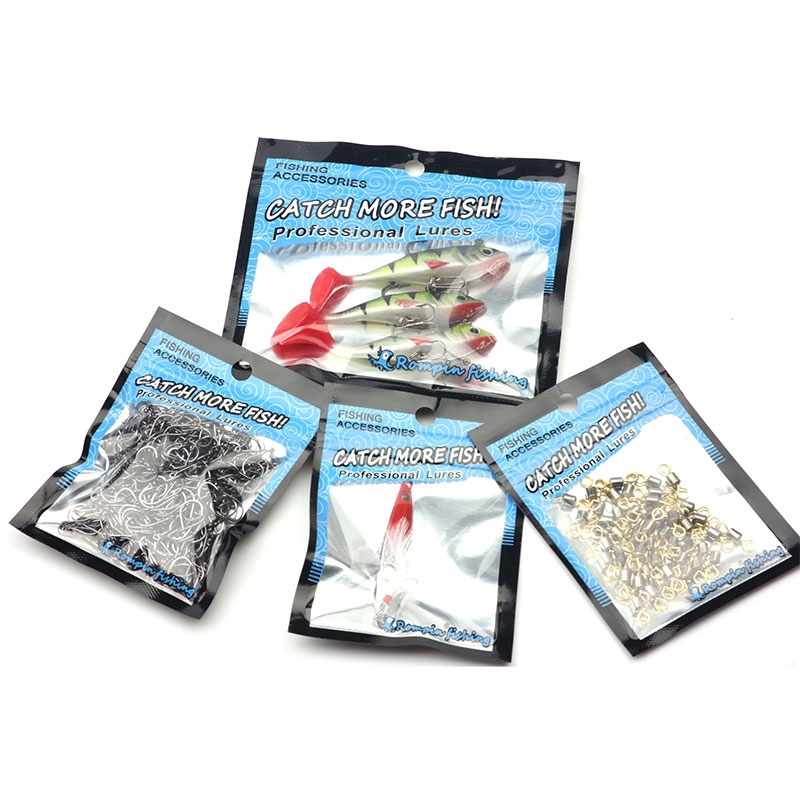 Set 100 Túi Mềm Đựng Mồi Câu Cá Có Dây Kéo