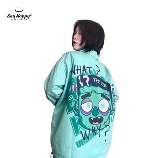 Áo Khoác Dù Unisex Zombie