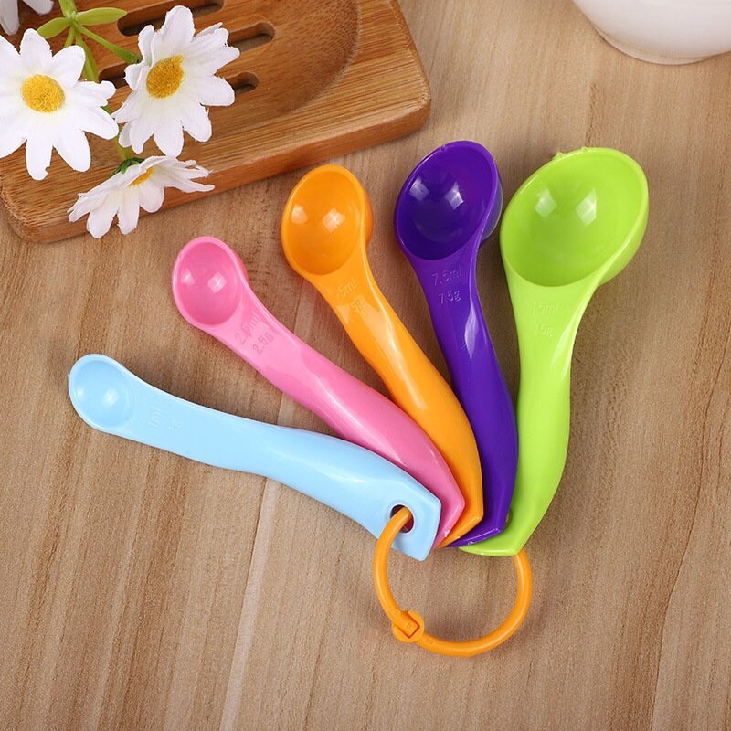 Bộ 5 muổng đo lường gia vị bằng nhựa cao cấp