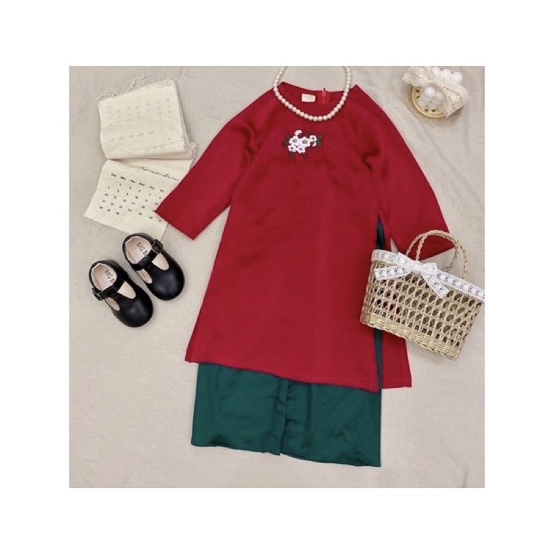 Thanh ly áo dài thiết kế mẹ và bé tết