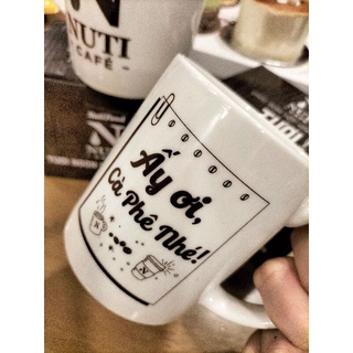 Ly sứ có quai hkm Nuti cafe