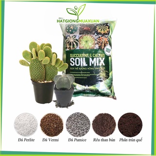 [SIÊU RẺ] Đất trồng Giá thể tròng xương rồng và sen đá Soil mix gói 500gr