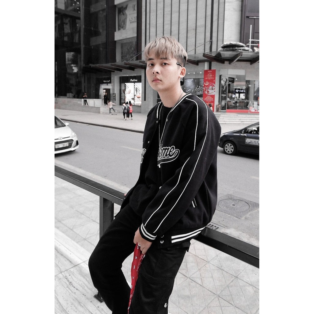 Áo BomBer / Áo bóng chày SUPERMEN Nam Nữ Siêu Hot Áo Hot Trend Fom Dáng Trẻ Trung Năng Động