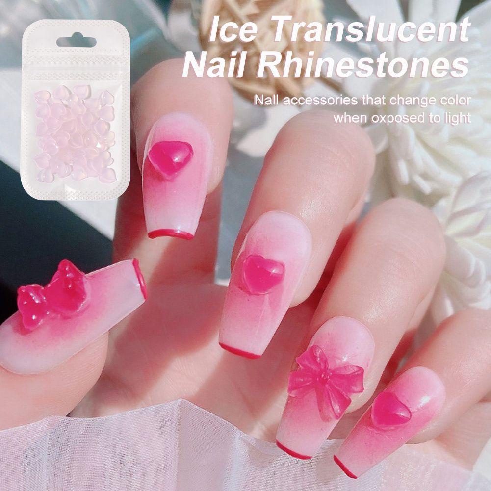 OCEANMAP Màu Sắc Phụ Kiện Trang Trí Móng Tay Thay Đổi Màu Xinh Xắn