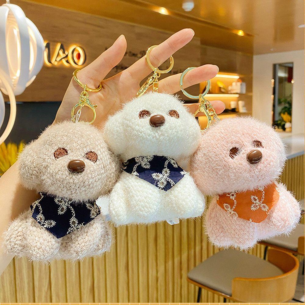 Móc Khóa Hình Chú Chó Nhồi Bông Đáng Yêu