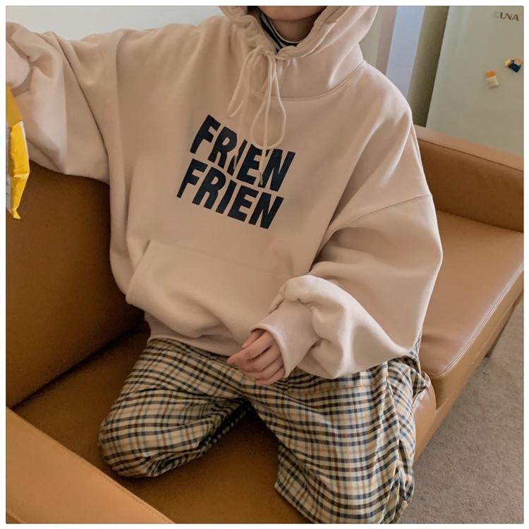 Áo hoodie nữ tay dài có mũ trùm đầu thoải mái thời trang