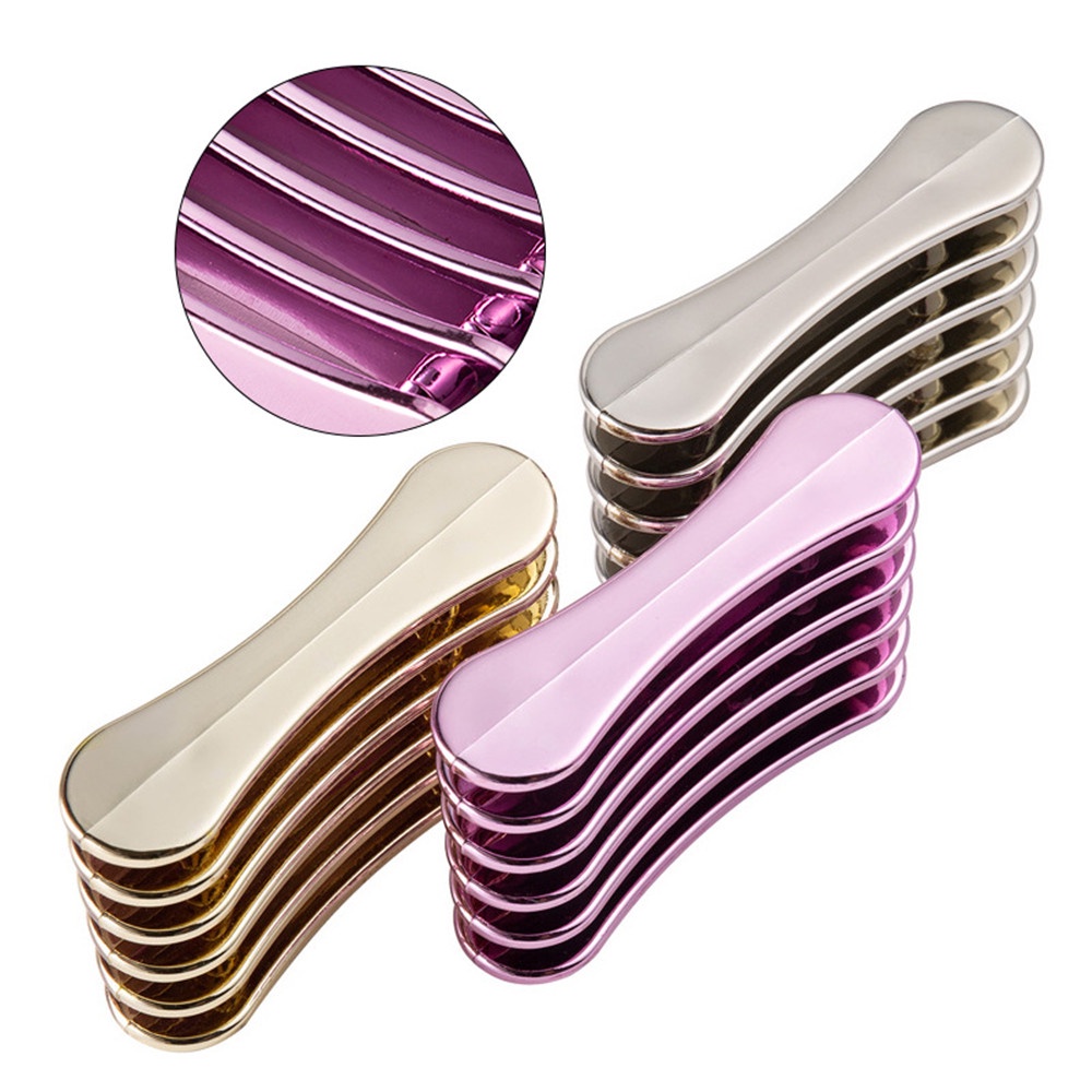 Giá Đỡ Cọ Vẽ Trang Trí Móng Tay 5 Ngăn Bằng Nhựa Acrylic Màu Vàng Bạc