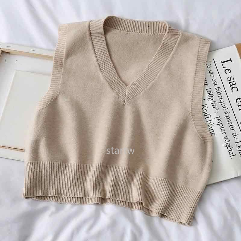 Áo Sweater không tay dáng rộng thời trang mùa xuân dành cho nữ | BigBuy360 - bigbuy360.vn