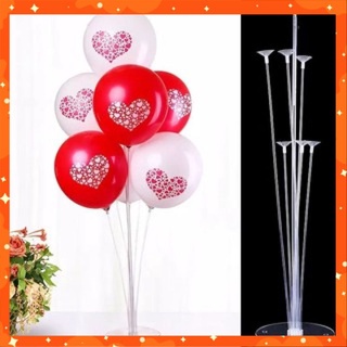 Bộ trụ trang trí bong bóng 7 nhánh phụ kiện sinh nhật
