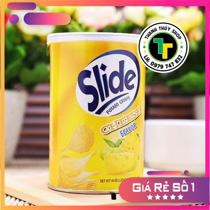 Combo 04 hủ Khoai tây ống Slide nhiều vị chọn ngẫu nhiên giòn rụm vị siêu ngon ăn mãi còn thèm loại 90g
