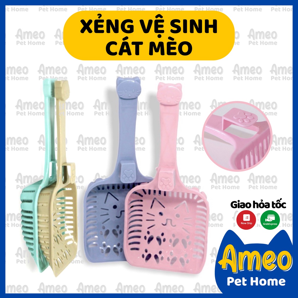 [Nhỏ gọn] Xẻng Xúc Cát Vệ Sinh Cho Mèo - Xẻng Nhựa Xúc Cát Cho Thú Cưng
