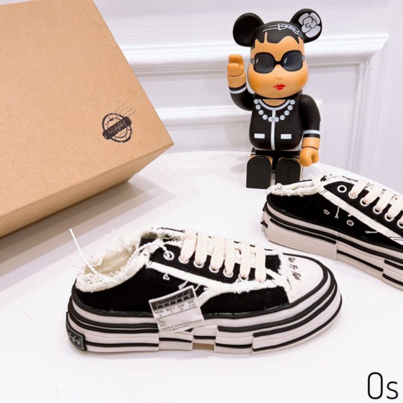 O(ẢNH THẬT) Giày Thể Thao Nam Nữ Tua Rua Vải Da Mềm Êm Fullbox Hãng Cao Cấp