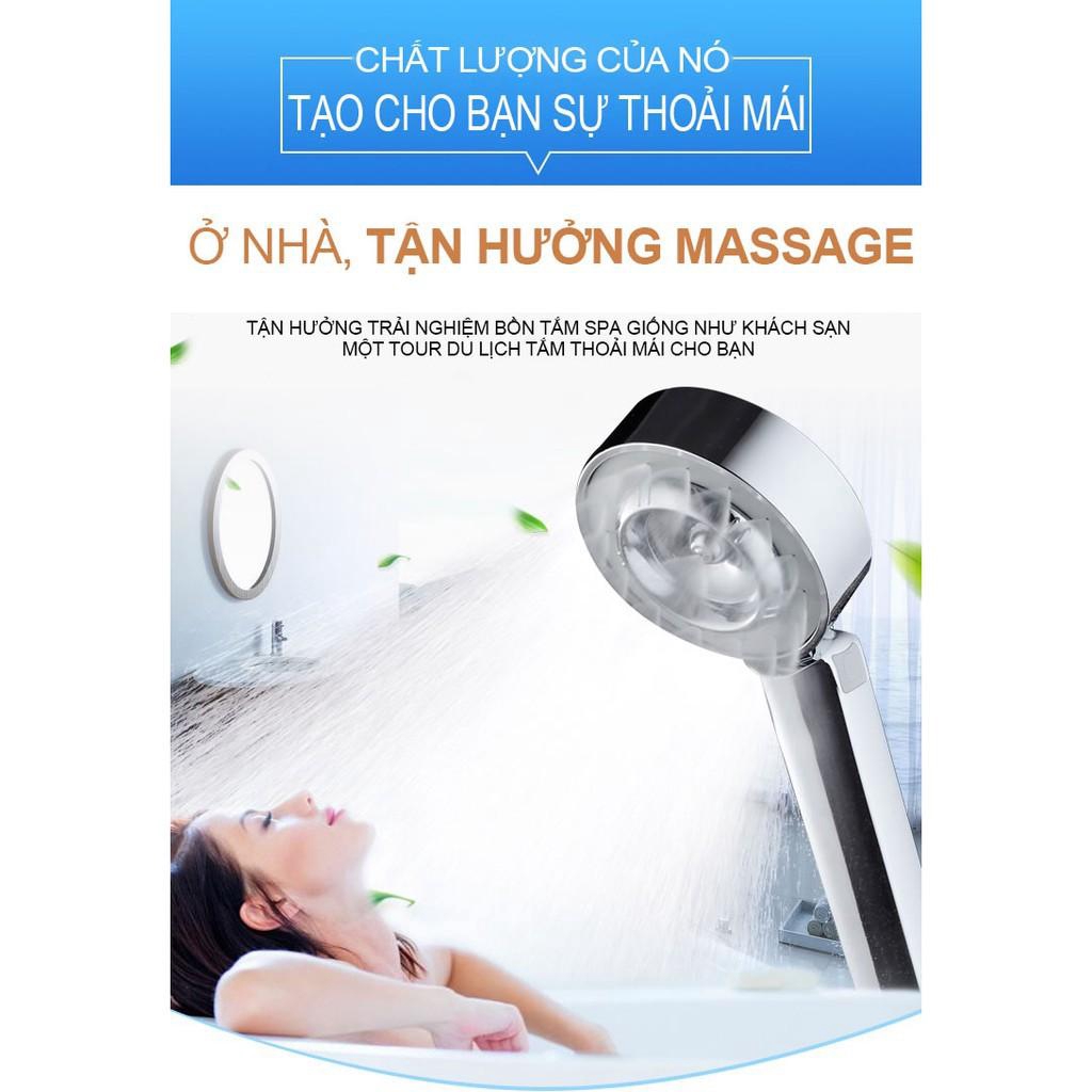 Vòi sen tăng áp nước 2 mặt, Bộ vòi hoa sen tắm 2 mặt 2 chế độ phun sương massage cơ thể và tăng áp lực nước cực mạnh