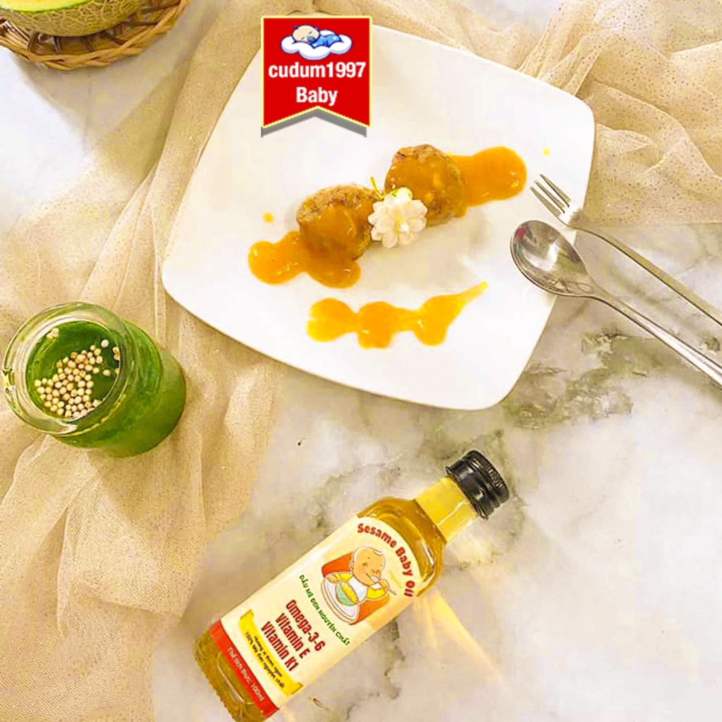 Dầu mè đen, hạnh nhân, óc chó, sachi ,hạt chia, hạnh nhân  cho bé ăn dặm từ 6 tháng tuổi- Cs Baby